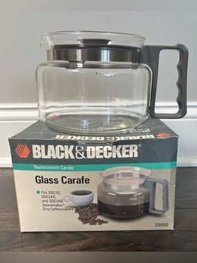 Vintage Black & Decker 3355D Spacemaker 10 Cup Coffee Maker Replacement Carafe